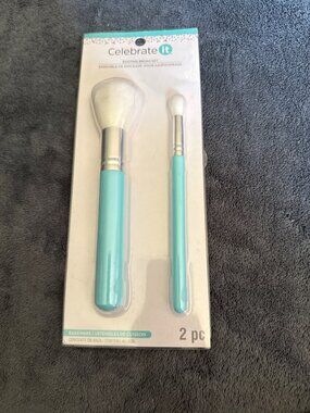 Celebrate It Dusting Brush Set 2 Pc With Food-Safe Synthetic Bristles For Cake D